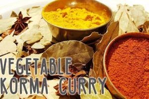 a hearty vegetable korma curry, abundant with spices and just perfect for a cold winter's night. This version is a healthier take on the classic. Using evaporated milk and essence instead of the usual coconut cream.  