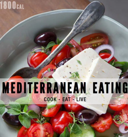 Mediterranean Eating Cookbook (eBook) + 1800 Calorie Plan