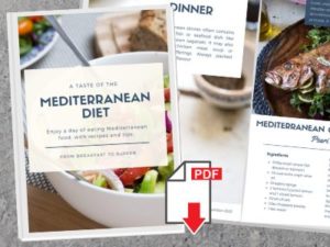 a taste of the mediterranean diet cover and insert